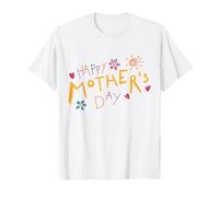 Feliz Día de la Madre Lindo Dibujo Mejor Mamá Mamá Niño Camiseta