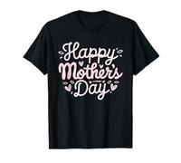 Feliz Día de la Madre para Mamá Lindos Corazones Rosados Ropa Camiseta