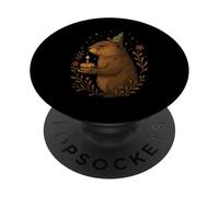 Feliz Día de la Marmota Día Festivo Divertido Marmota Cumpleaños PopSockets PopGrip Adhesivo