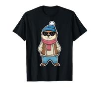 Feliz día de la marmota Sombra Linda marmota Divertida Camiseta