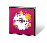 Feliz Día de la Mujer, Abraza la Equidad 2025, Pines, Insignias Cuadradas, Pins de Solapa, Botones Esmaltados, Decoraciones para Fiestas