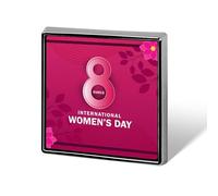 Feliz Día de la Mujer, Abraza la Equidad 2025, Pines, Insignias Cuadradas, Pins de Solapa, Botones Esmaltados, Decoraciones para Fiestas