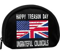 Feliz día de la traición Ungrateful Colonials Monedero Monedero Mujeres y niñas Lindo Bolso de Moda Cambiar Bolsa Titular de la Llave Mujeres Monedero Regalo