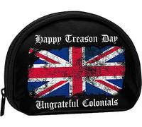 Feliz día de la traición Ungrateful Colonials Monedero Monedero Mujeres y niñas Lindo Bolso de Moda Cambiar Bolsa Titular de la Llave Mujeres Monedero Regalo