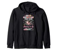 Feliz Día de Las Madres Desde Dentro Mamá Mamá para Estar Cargando 4 Sudadera con Capucha