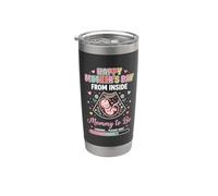 Feliz Día de las Madres Desde Dentro Mamá Mamá Para Estar Cargando 4 Vaso térmico de acero inoxidable de doble pared