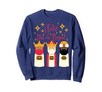 Feliz Dia de Los Reyes Magos Linda Epifanía Latina 3 Reyes Magos Sudadera