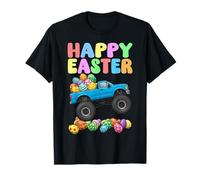 Feliz Día de Pascua Cool Monster Truck Pascua Huevo Caza Divertido Camiseta