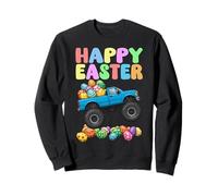 Feliz Día de Pascua Cool Monster Truck Pascua Huevo Caza Divertido Sudadera