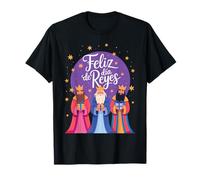 Feliz Día De Reyes Christmas tee Happy Three Kings Day Camiseta
