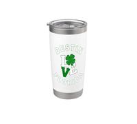 Feliz Día de San Patricio, Destino, Florida Vaso térmico de acero inoxidable de doble pared
