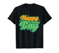 Feliz Día de San Patricio Groovy Retro Shamrock Día de San Patricio Camiseta