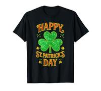 Feliz día de San Patricio trébol Verde diseño trébol Camiseta