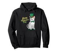Feliz Día de San Pawtrick - Sphynx Saint Patrick's Day Paw Sudadera con Capucha