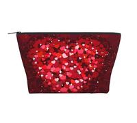 Feliz día de San Valentín, Bolsa de artículos de tocador Bolsa de Maquillaje Bolsa de cosméticos Bolsa de artículos de tocador de Viaje portátil