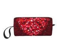 Feliz día de San Valentín, Bolsa de Maquillaje Bolsa de cosméticos Bolsa de artículos de tocador de Viaje portátil Bolsa de Maquillaje