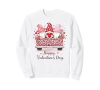 Feliz día de San Valentín gnomos Leopardo camión Rosa Corazones a Cuadros Sudadera