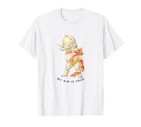 Feliz día de San Valentín MI Objetivo ES Verdadero Cupido Flecha Querubín Ángel Camiseta