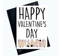 Feliz día de San Valentín Tarjetas de felicitación divertidas para él Tarjetas de felicitación para él Tarjeta de San Valentín para novio marido prometido LGBTQ LGBT Regalos Comedia PC707