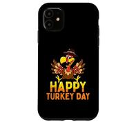 Feliz Día de Turquía Lindo Pequeño Peregrino Acción de Gracias Carcasa para iPhone 11