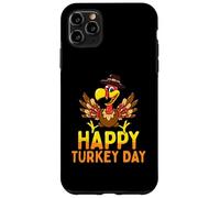 Feliz Día de Turquía Lindo Pequeño Peregrino Acción de Gracias Carcasa para iPhone 11 Pro MAX