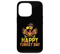 Feliz Día de Turquía Lindo Pequeño Peregrino Acción de Gracias Carcasa para iPhone 13 Pro