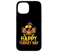 Feliz Día de Turquía Lindo Pequeño Peregrino Acción de Gracias Carcasa para iPhone 15