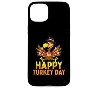 Feliz Día de Turquía Lindo Pequeño Peregrino Acción de Gracias Carcasa para iPhone 15 Plus