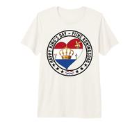 Feliz Día del Rey Holandés Fiyne Koningsdag Bandera de los Países Bajos Camiseta Premium