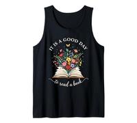 Feliz día Leyendo Es un Buen Momento para Leer Amante de los Libros Camiseta sin Mangas