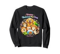Feliz Día Nacional de Mascotas Paw Love Pets Dueño Vet Clinic Doctor Sudadera