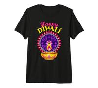 Feliz Diwali Deepavali para India Dipavali Hinduismo Camiseta Premium