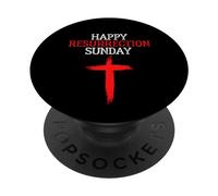 Feliz Domingo de Resurrección - Pascua Jesús Christian Church PopSockets PopGrip Adhesivo