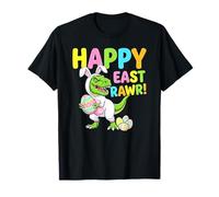 Feliz Eastrawr Día de Pascua Dinosaurio Conejito Celebración Camiseta