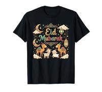 Feliz Eid Mubarak para niños Musulmanes Eid al Fitr/al Adha Boys Camiseta