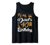 Feliz es el 40 cumpleaños de mi papá 1985 40 años Camiseta sin Mangas