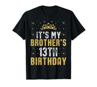 Feliz es el cumpleaños número 13 de mi hermano 2012 13 años Camiseta