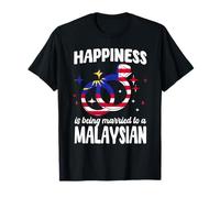 Feliz Esposa Malasia Marido Casado con Cónyuge Malasio Camiseta