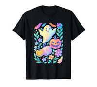 Feliz Fantasma Calabaza Halloween Vibes Art Camiseta