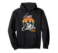 Feliz fiesta de acampada impulsada por el consumo de alcohol Sudadera con Capucha