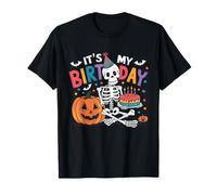 Feliz fiesta de cumpleaños de Halloween de It's My Birthday Skeleton Camiseta