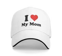 Feliz Gorra de béisbol Sun del Día de la Madre Me Encanta mi Madre Gorra Casual de Camionero de Verano para Hombres Unisex para Deportes al Aire Libre Gorra Snapback