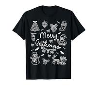 Feliz Gothmas Gothic Christmas Cute Spooky Holiday Camiseta