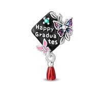 Feliz Graduación Charm, Charm para Pulsera, Compatible con Pandora Bracelet Neckalce