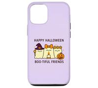 Feliz Halloween Boo-Tiful Friends Kawaii Fantasmas Calabaza Carcasa para iPhone 12/12 Pro