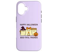 Feliz Halloween Boo-Tiful Friends Kawaii Fantasmas Calabaza Carcasa para iPhone 16