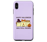 Feliz Halloween Boo-Tiful Friends Kawaii Fantasmas Calabaza Carcasa para iPhone XS MAX
