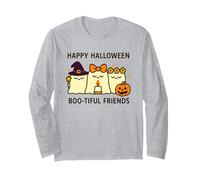 Feliz Halloween Boo-Tiful Friends Kawaii Fantasmas Calabaza Manga Larga