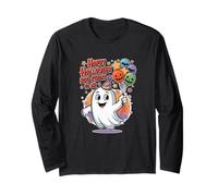 Feliz Halloween CUMPLEAÑOS Boo-THDAY TO ME Ghost Manga Larga