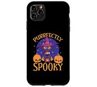 Feliz Halloween dueño de Gato Espeluznante Gatito Truco o Trato Carcasa para iPhone 11 Pro MAX
